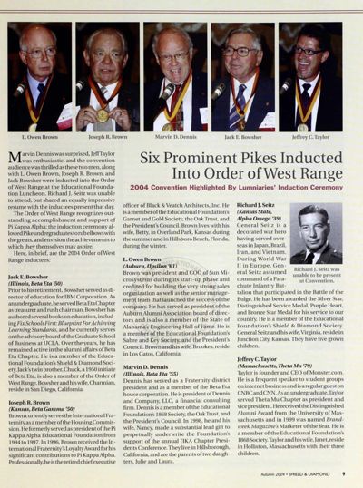 Six Prominent Pikes Inducted Into Order Of West Range